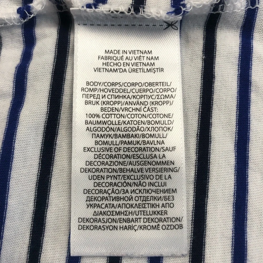 Polo Ralph Lauren Men’s Striped Crew Neck T-Shirt - White/Navy